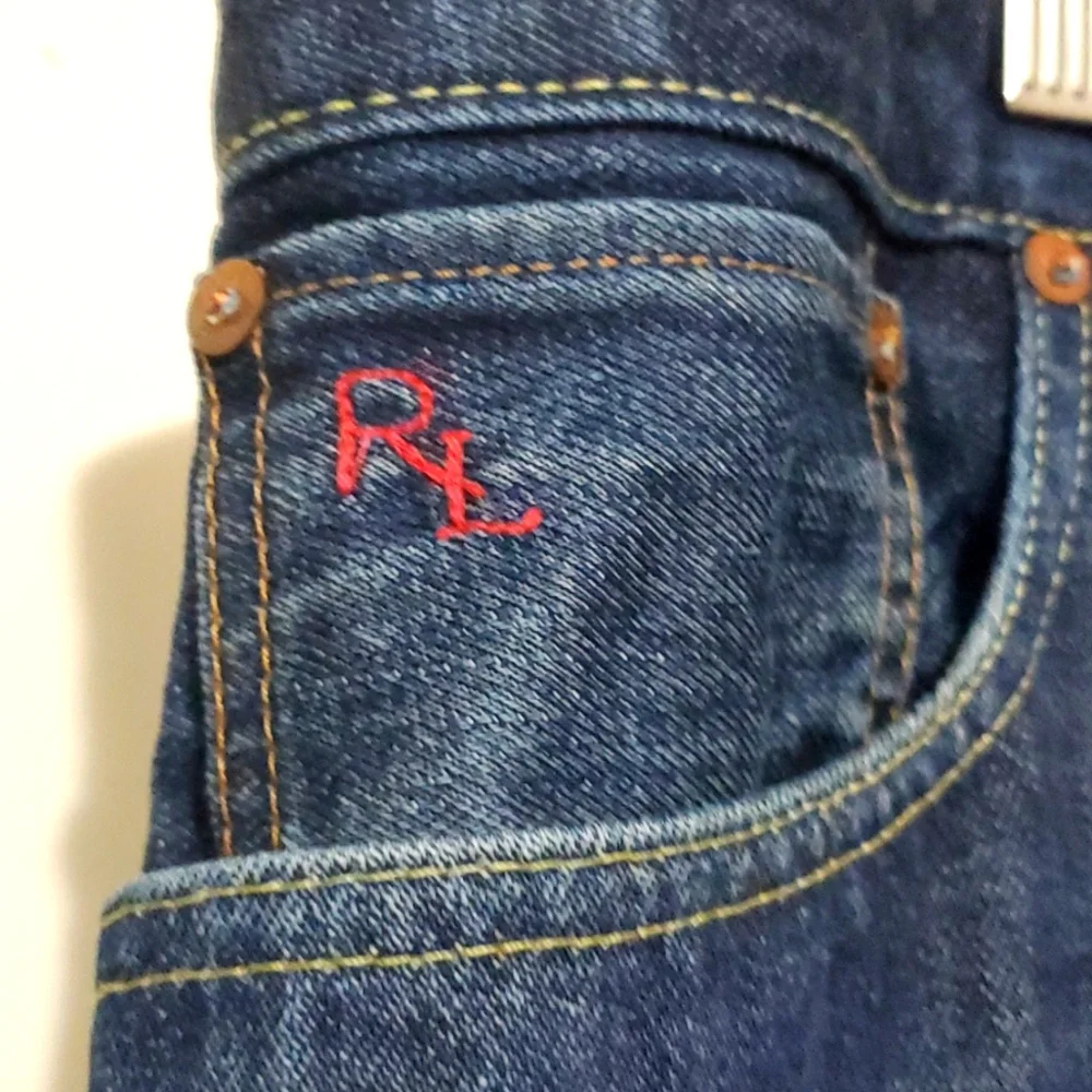 Polo Ralph Lauren‎ Classic Fit 867 Denim Stratford Blue Distressed Jeans 42/30